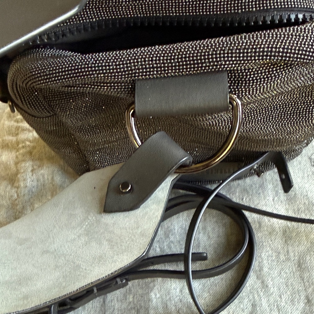 Brunello Cucinelli Dark Gray full signature monili detail crossbody bag - Picture 10 of 14